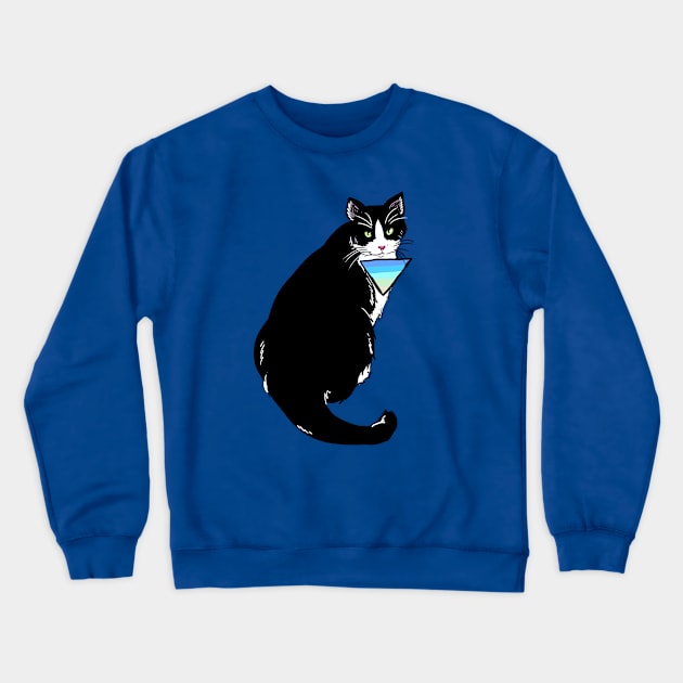 Prismatic Cat Crewneck Sweatshirt by ckrickett